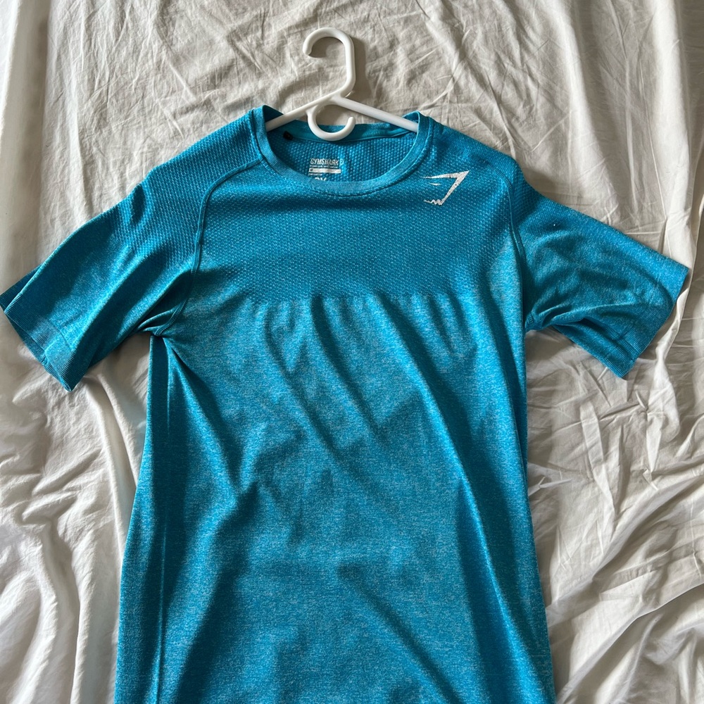 RARE gymshark blue phantom tee size medium